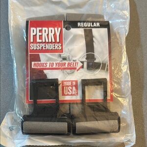 Perry Black and Gray Suspenders